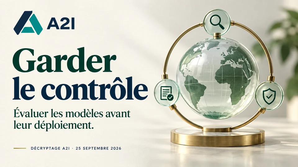 A2I — Garder le contrôle. Évaluer les modèles avant leur déploiement. Illustration conceptuelle A2I.